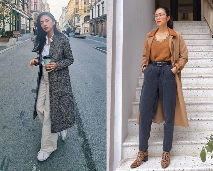 Áo khoác dáng dài là lựa chọn hàng đầu của các mỹ nhân Việt.